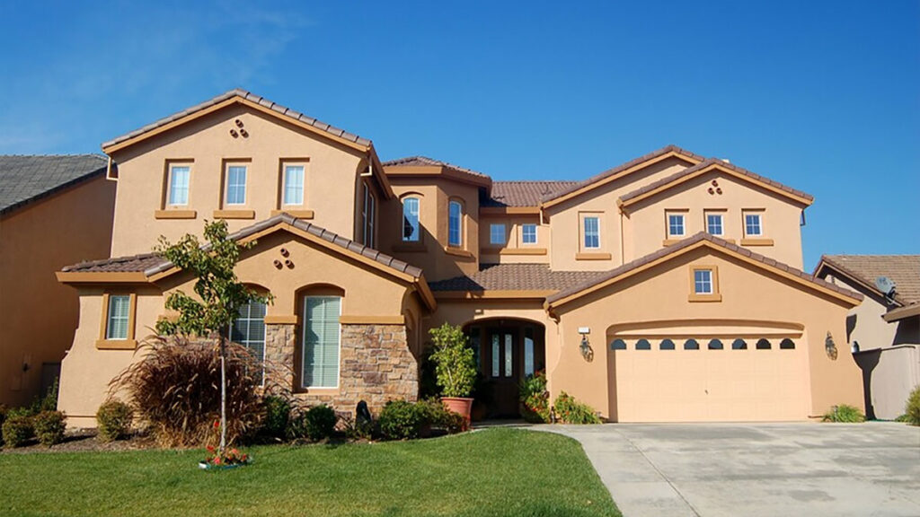 Two-story Arizona home with concrete tile roof